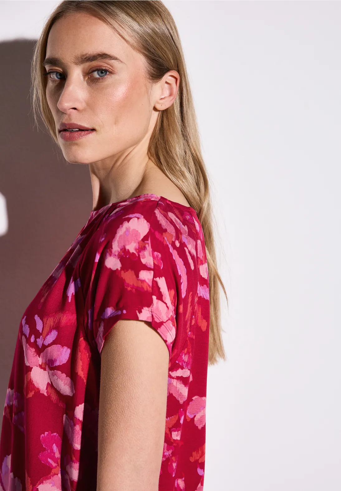 Street One Print Shirt - Glory Red