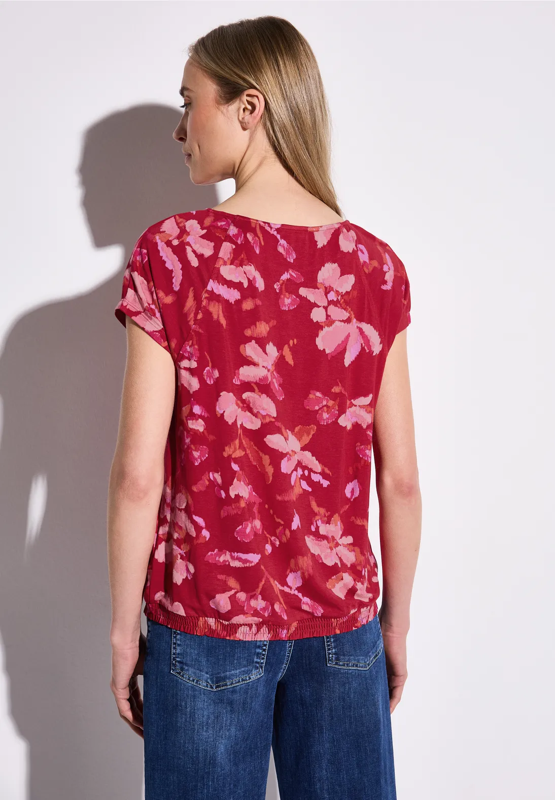 Street One Print Shirt - Glory Red