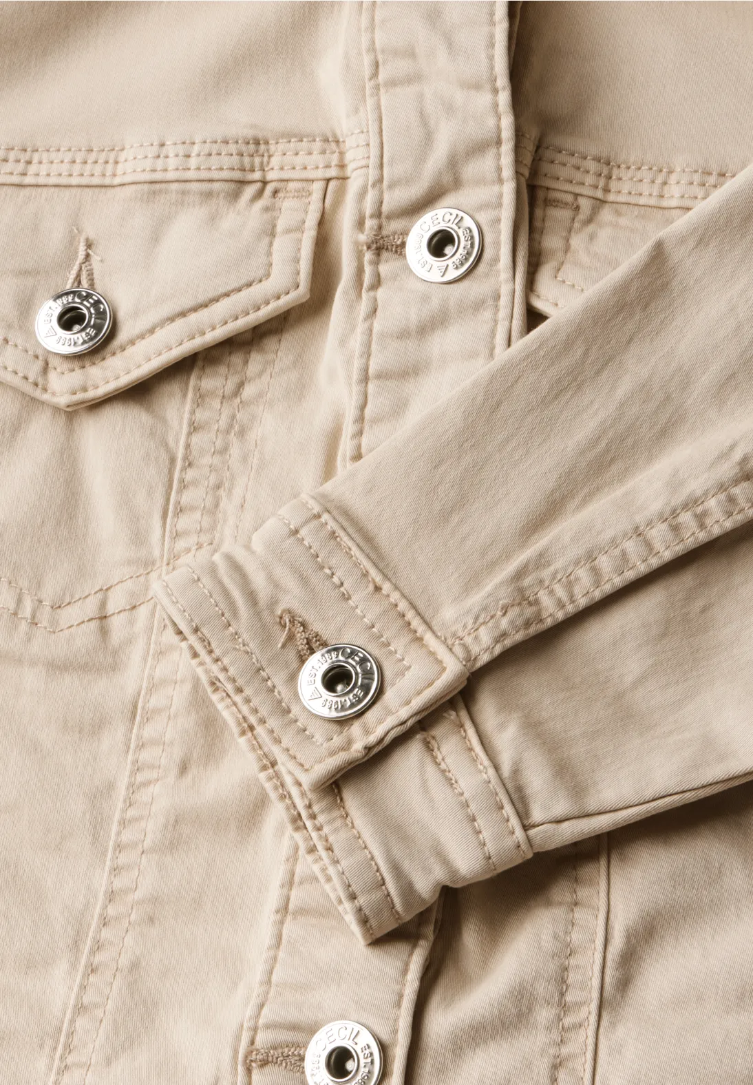 Cecil Denimjacke - Light Beige