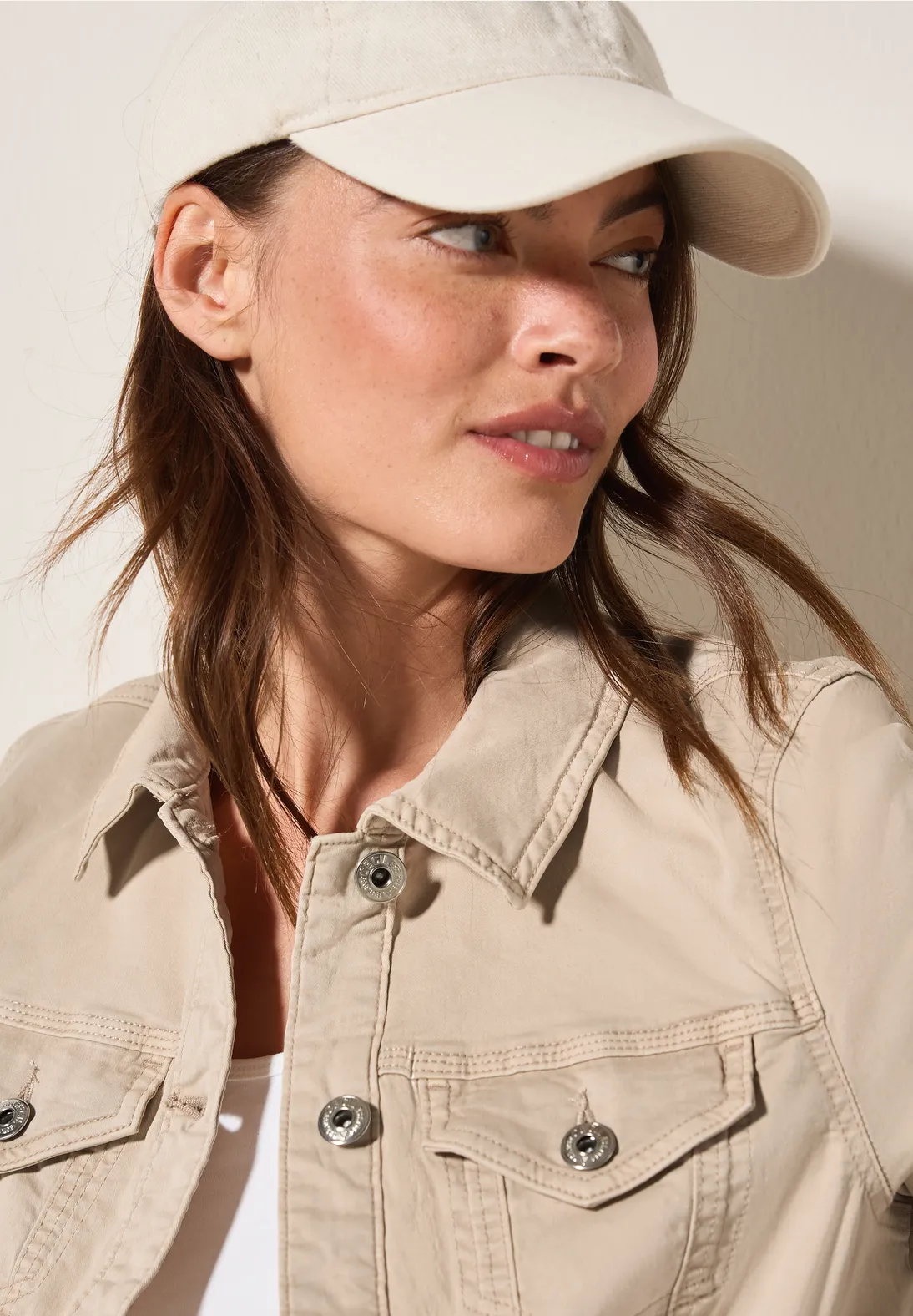 Cecil Denimjacke - Light Beige