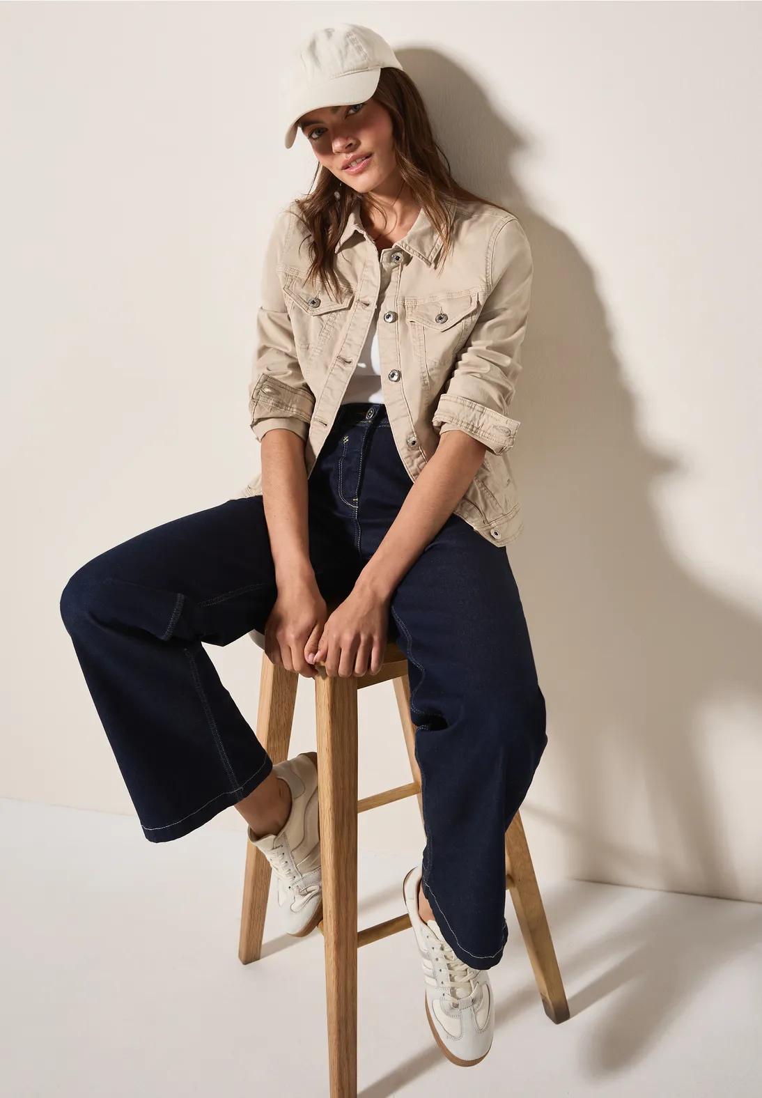 Cecil Denimjacke - Light Beige