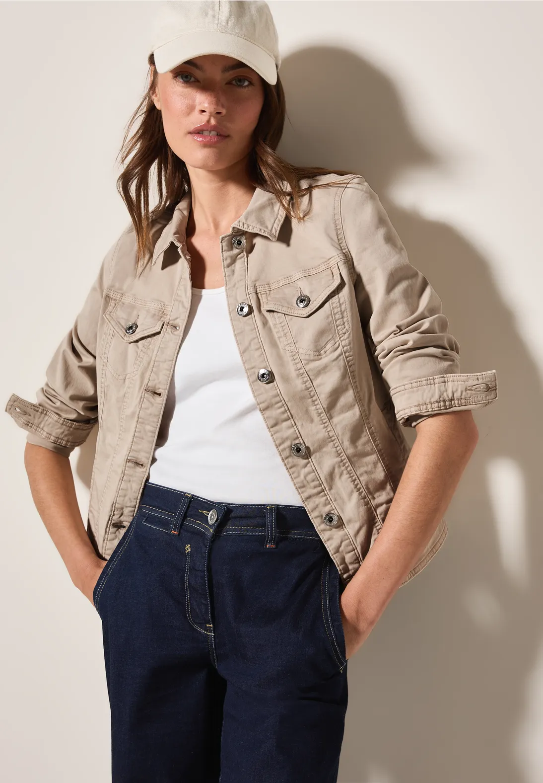 Cecil Denim Jacket - Light Beige