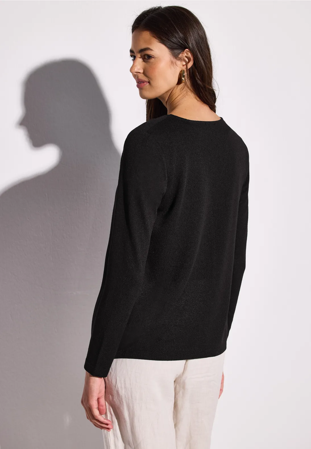 Street One Knit Cardigan Nette - Black