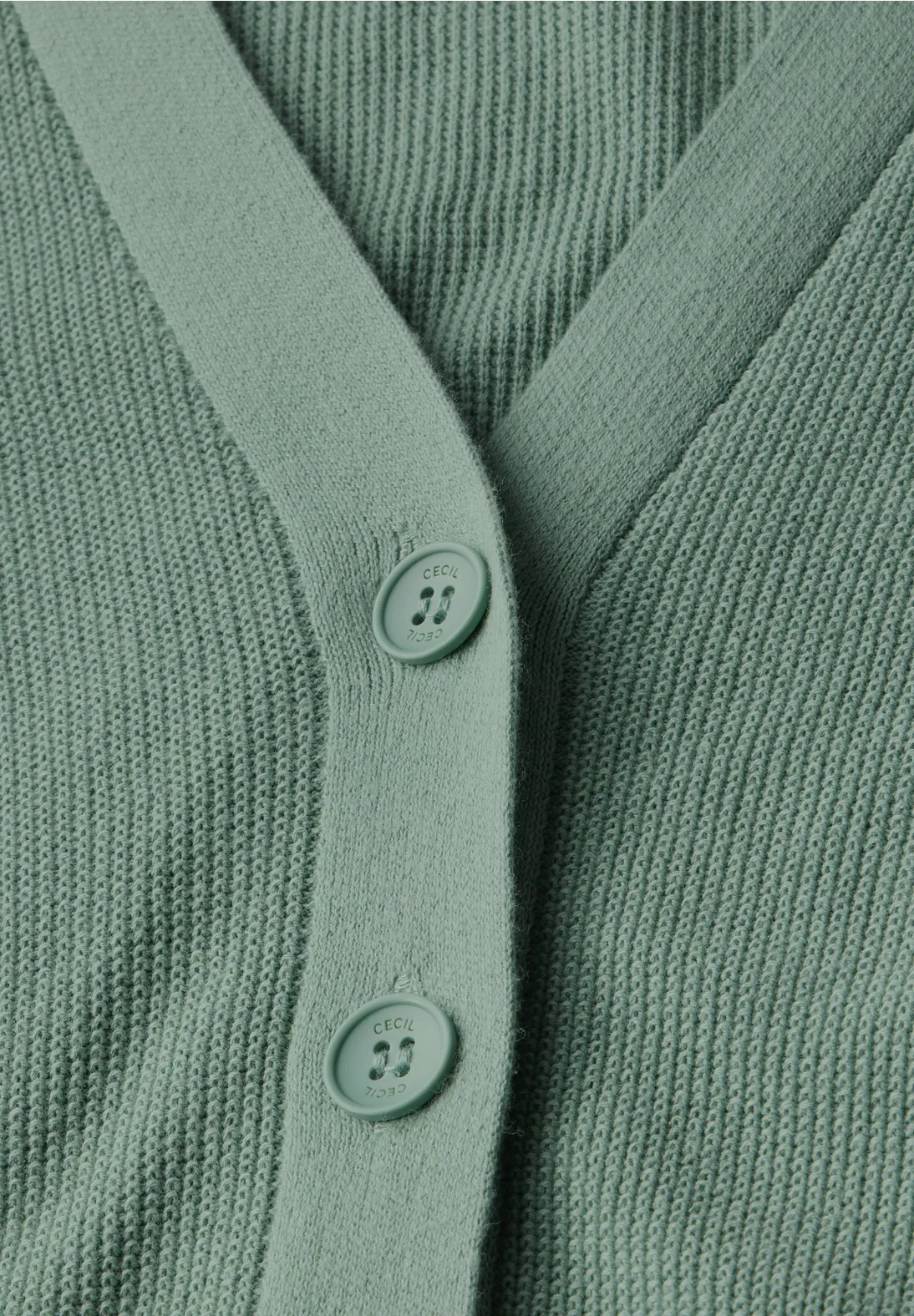 Cecil Vest met Structuur - Matcha Green