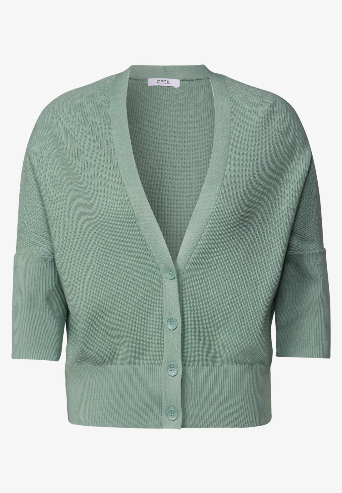 Cecil Cardigan with Structure - Matcha Green