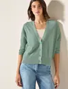 Cecil Cardigan with Structure - Matcha Green