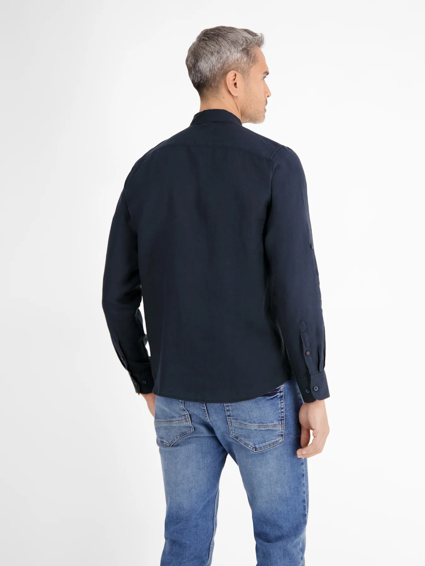 Lerros Leinenmix Hemd - Classic Navy