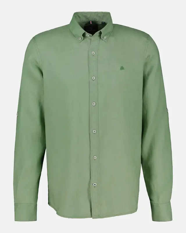 Lerros Linnenmix Overhemd - Sage Green
