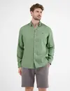 Lerros Linnenmix Overhemd - Sage Green