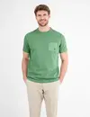 Lerros T-Shirt mit Brusttasche - Sage Green