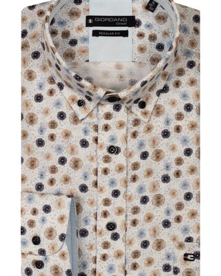 Giordano Short Sleeve Satin Stretch Shirt - Navy