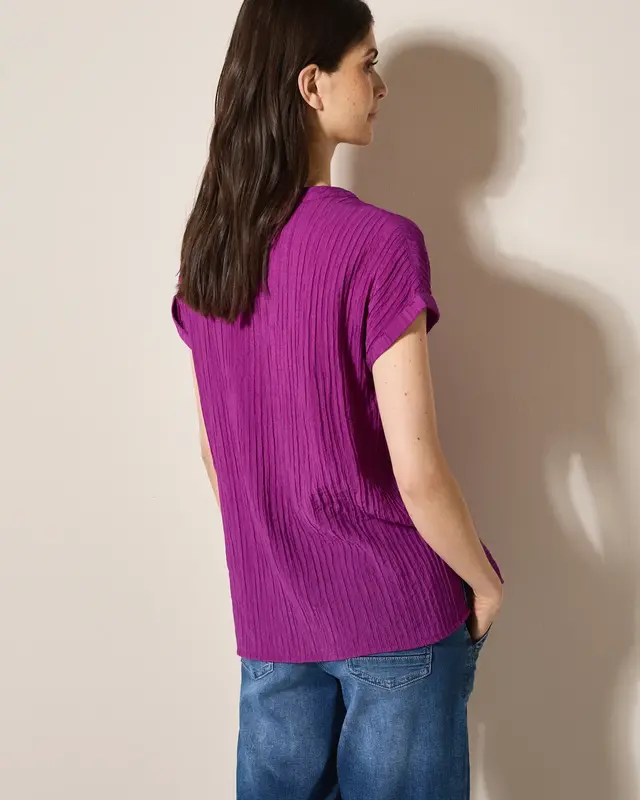 Cecil Strukturbluse - Anemone Pink