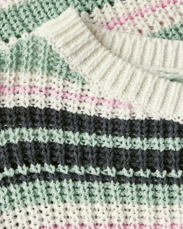 Cecil Striped Jumper - Slate Khaki