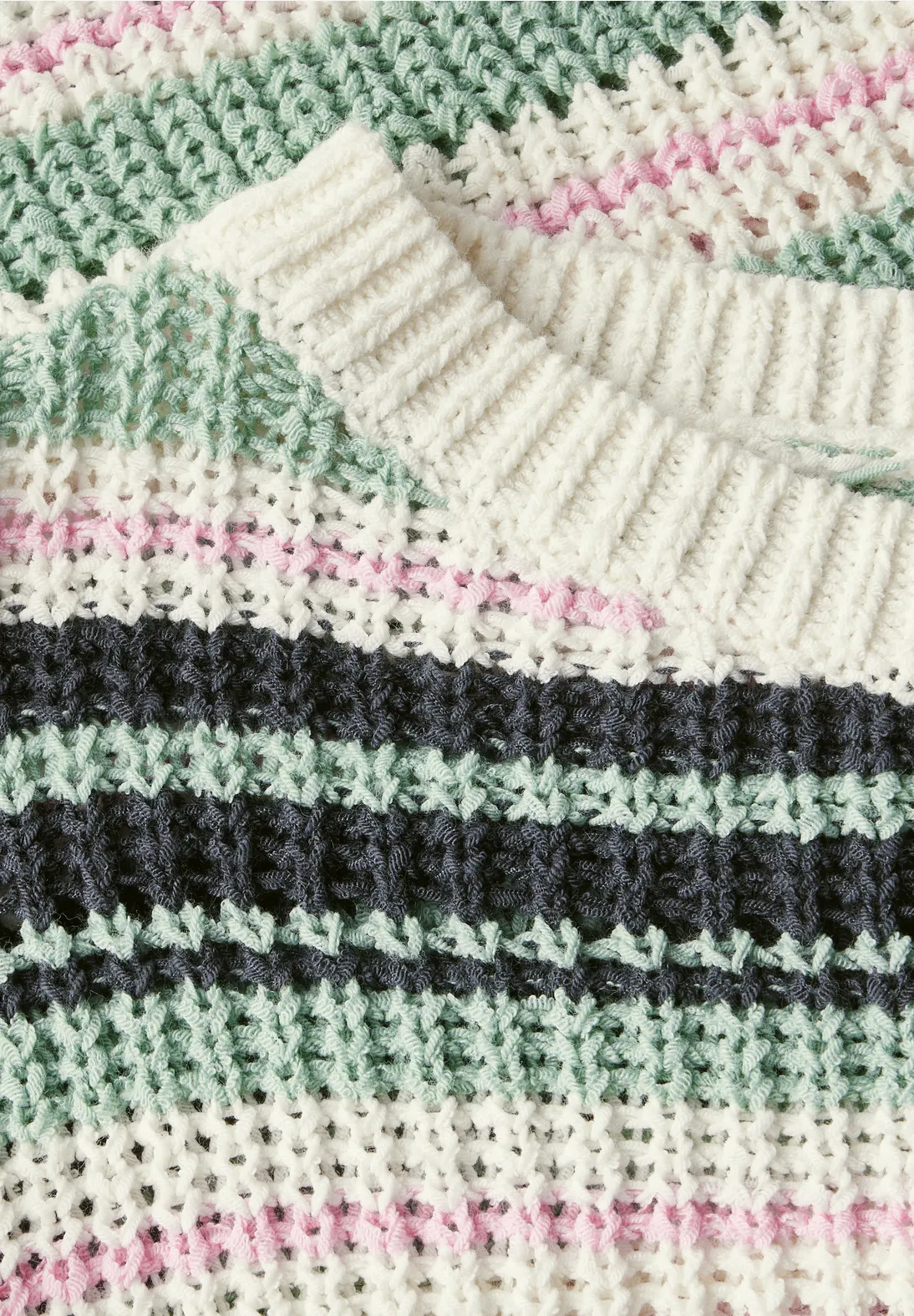 Cecil Trui met Strepen - Slate Khaki