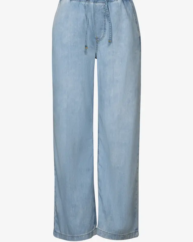 Street One Wide Leg Broek - Light Blue Clean