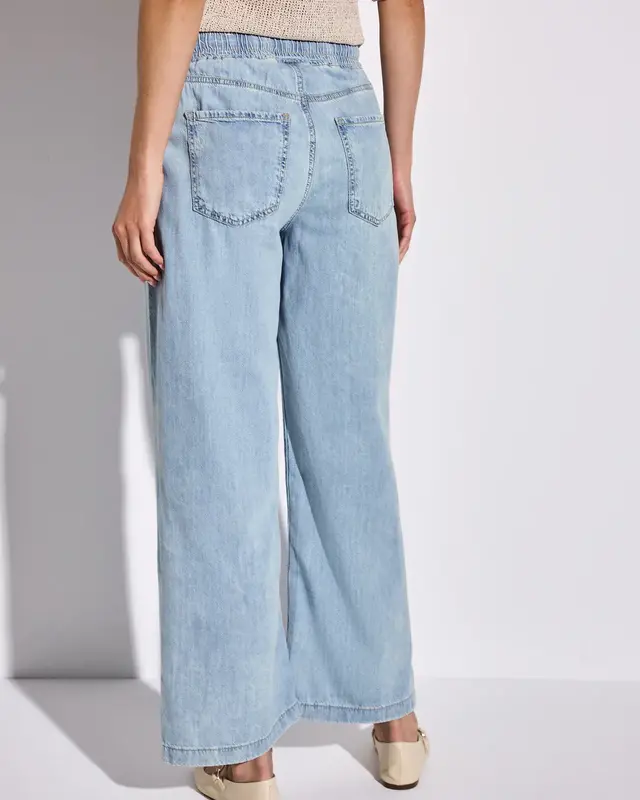 Street One Wide Leg Broek - Light Blue Clean
