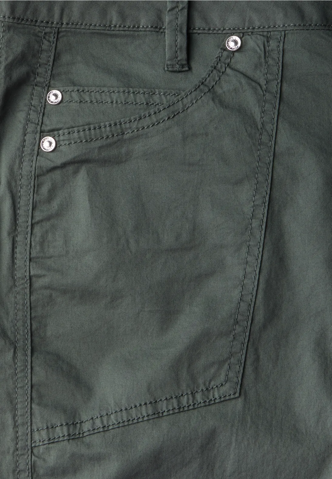 Street One Bermuda mit Turn-Up Yulius - Marshy Green