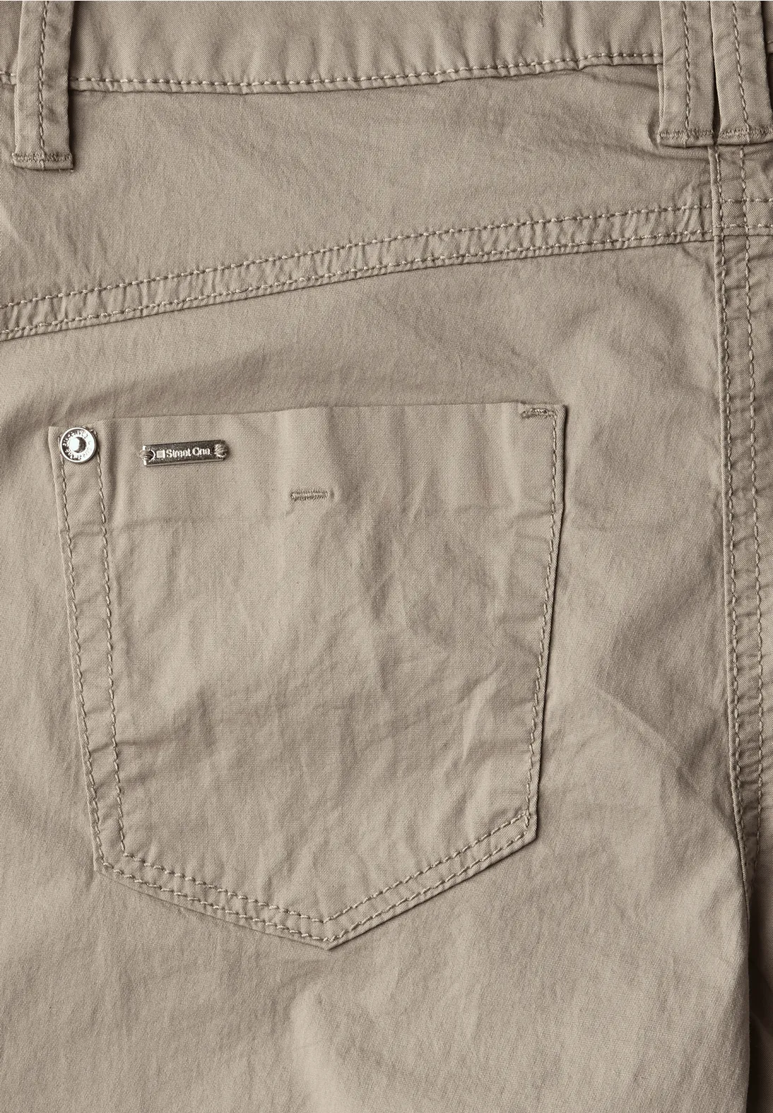 Street One Bermuda mit Turn-Up Yulius - Buff Grey