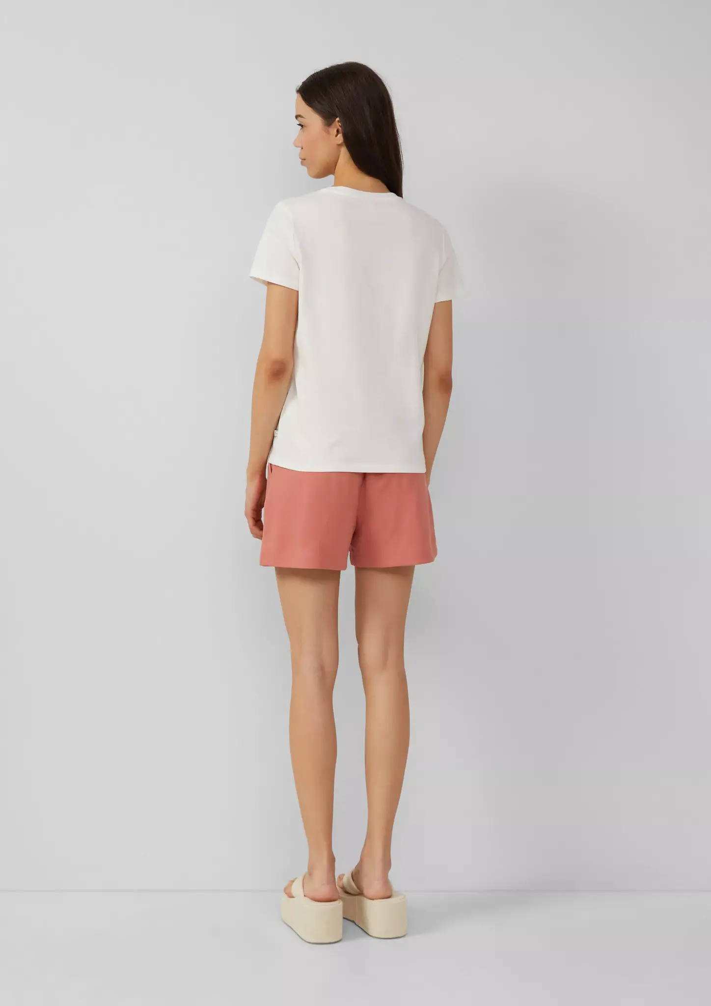 QS by S. Oliver Shirt with Frontprint - Off White