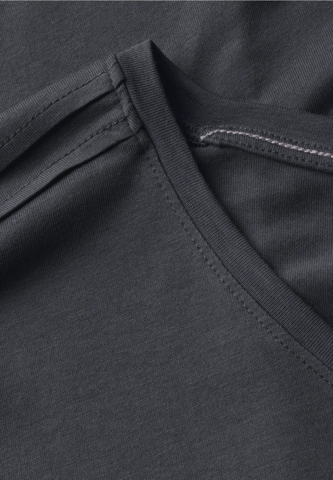 Cecil Shirt in Unifarbe - Volcanic Grey