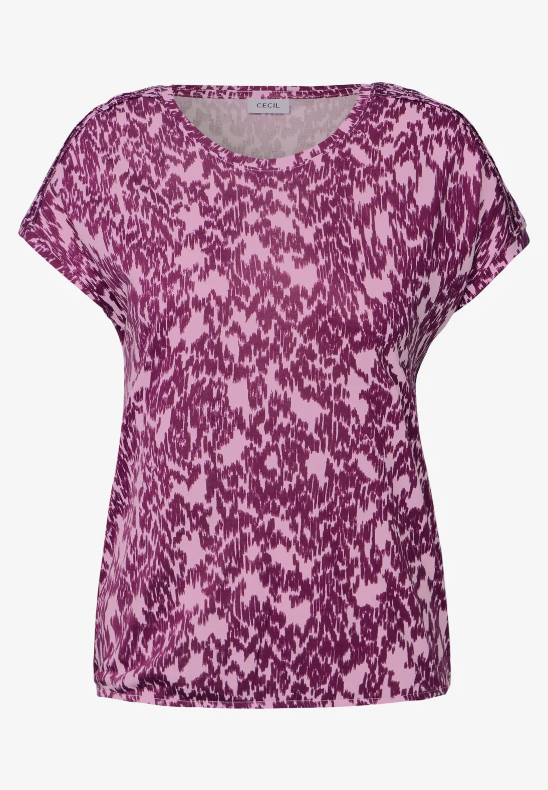 Cecil Minimal Print Shirt - Cherry Blossom Pink