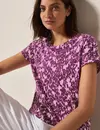 Cecil T-Shirt met Minimal Print - Cherry Blossom Pink