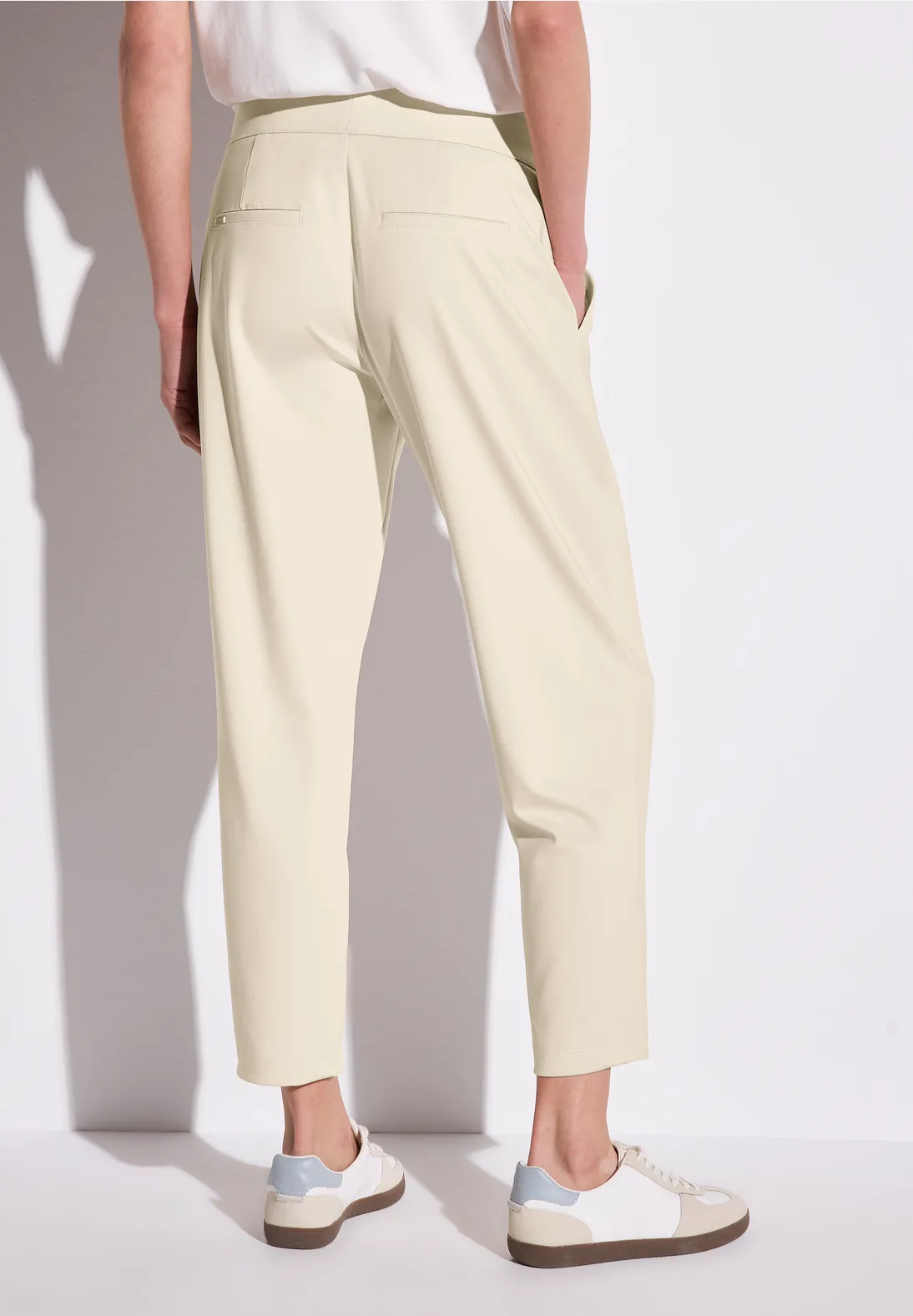 Street One Loose Fit Travel Broek Bonny - Moonstone Sand