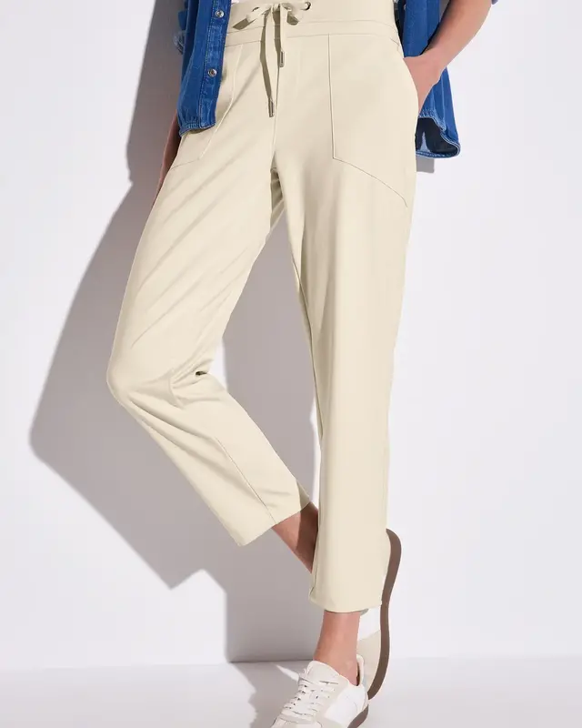 Street One Loose Fit Travel Hose Bonny - Moonstone Sand