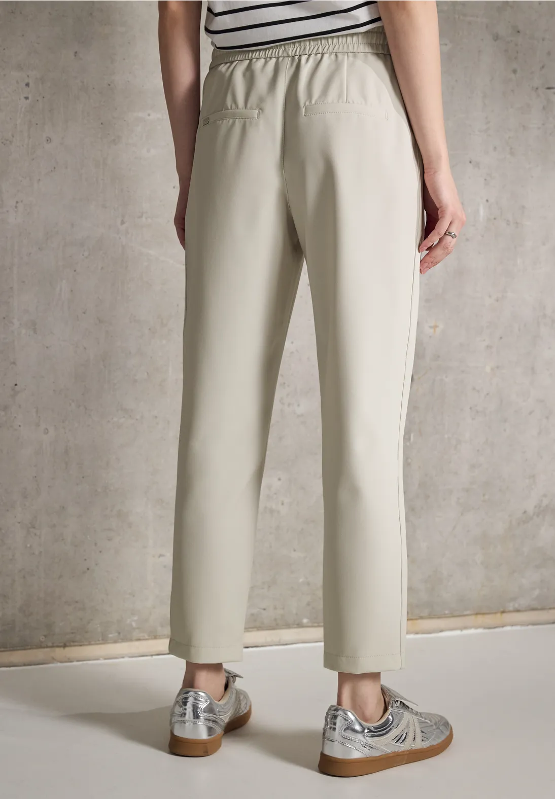 Street One Studio Travel Chino Hose - Moonstone Sand