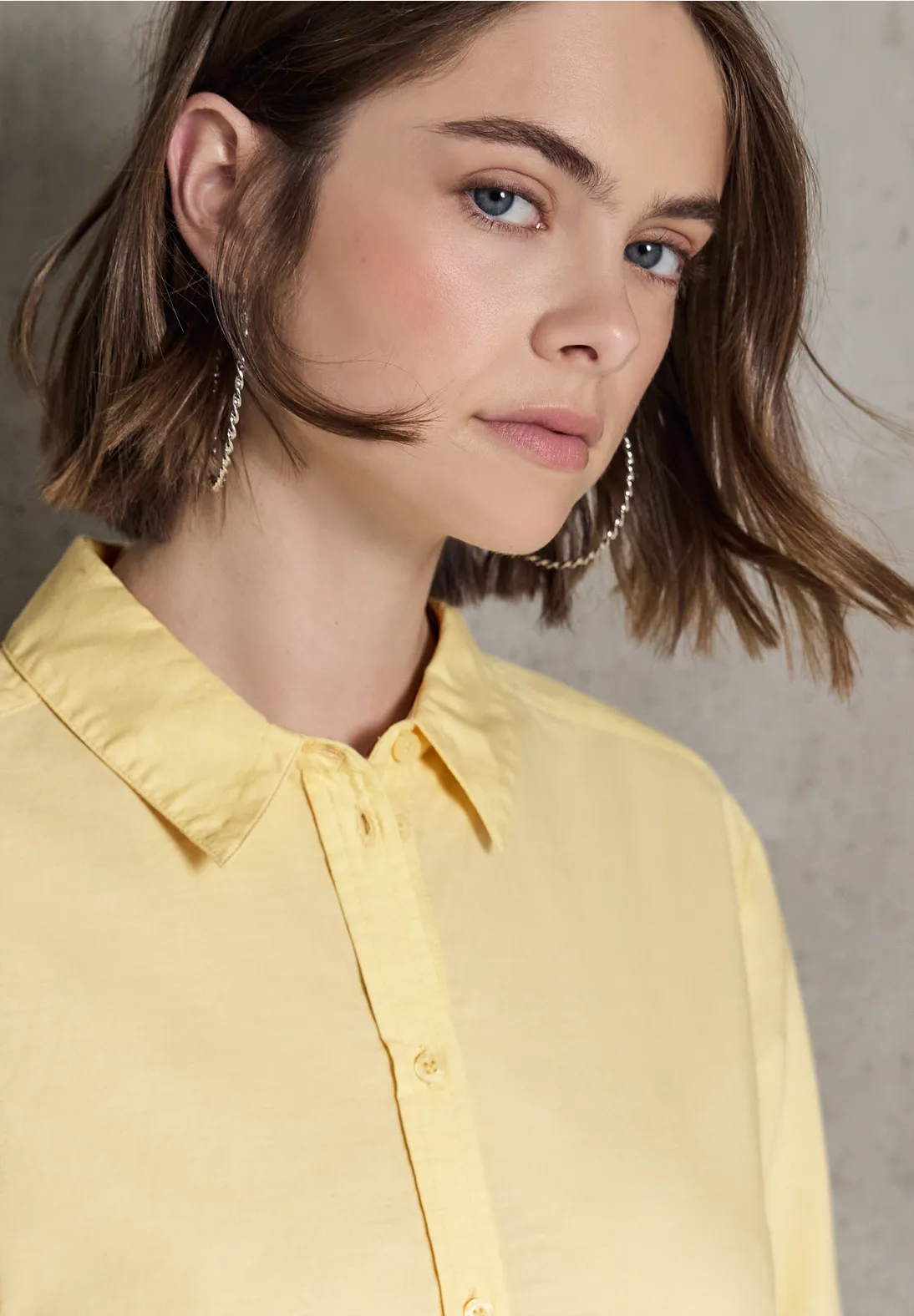 Street One Studio Blouse met Geborduurde Mouwen - Blend Yellow