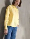 Street One Studio Bluse mit bestickten Ärmeln - Blend Yellow
