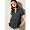 Strukturbluse - Slate Khaki