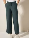 Cecil Wide Leg Broek Neele - Slate Khaki