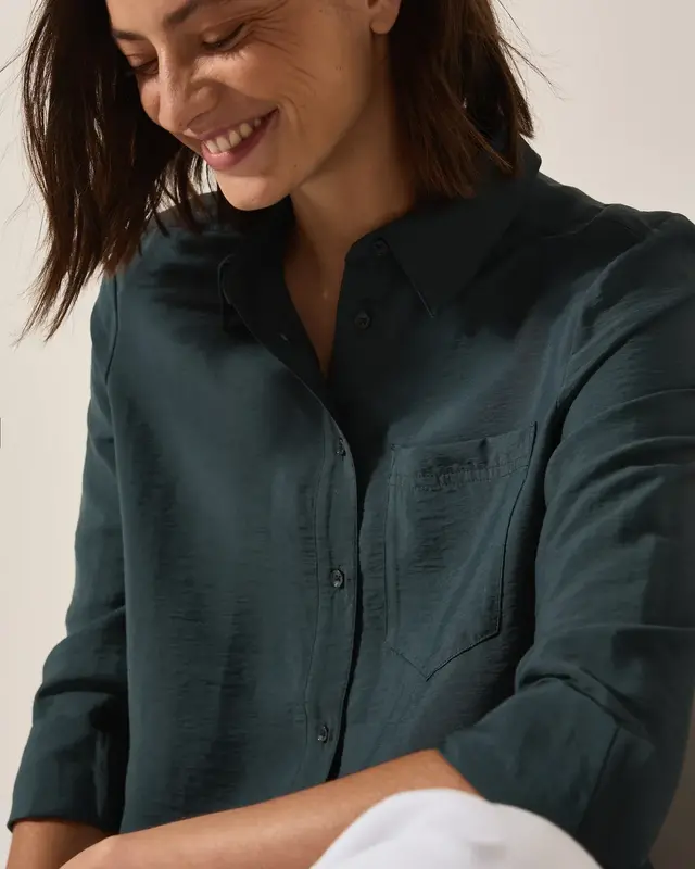 Cecil Overhemdblouse - Slate Khaki