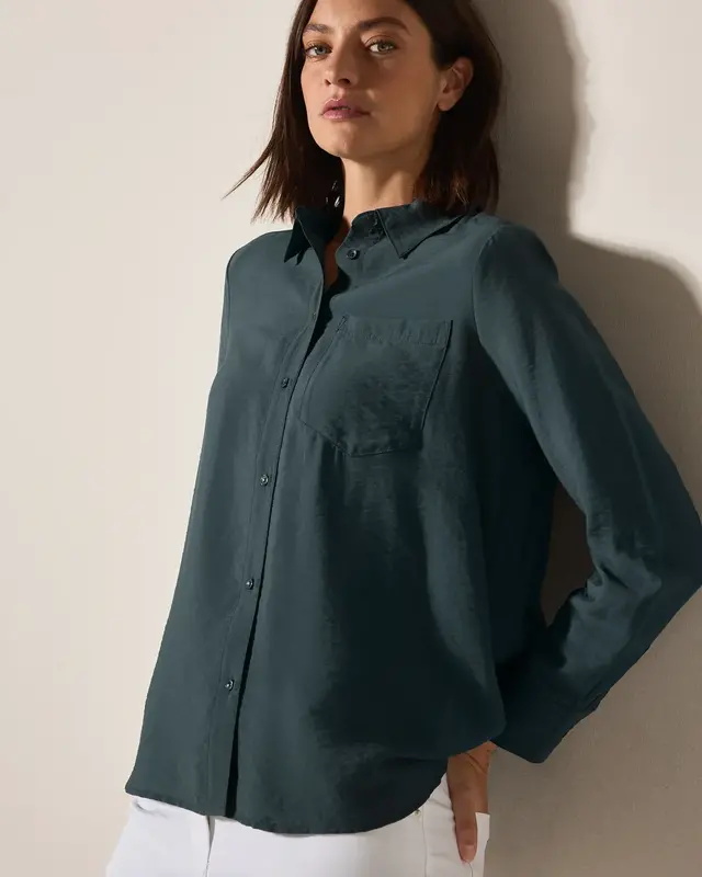 Cecil Overhemdblouse - Slate Khaki