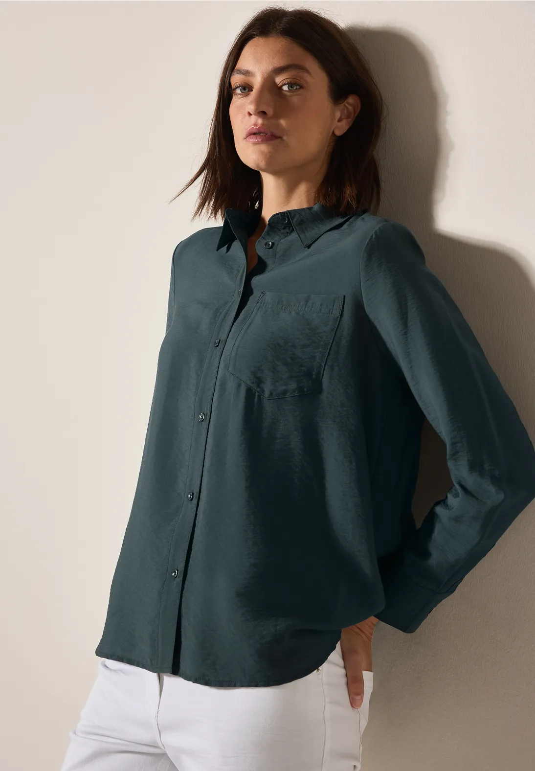 Cecil Hemdbluse - Slate Khaki