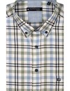 Giordano Kurzarm Oxford Check Hemd - Apple Green