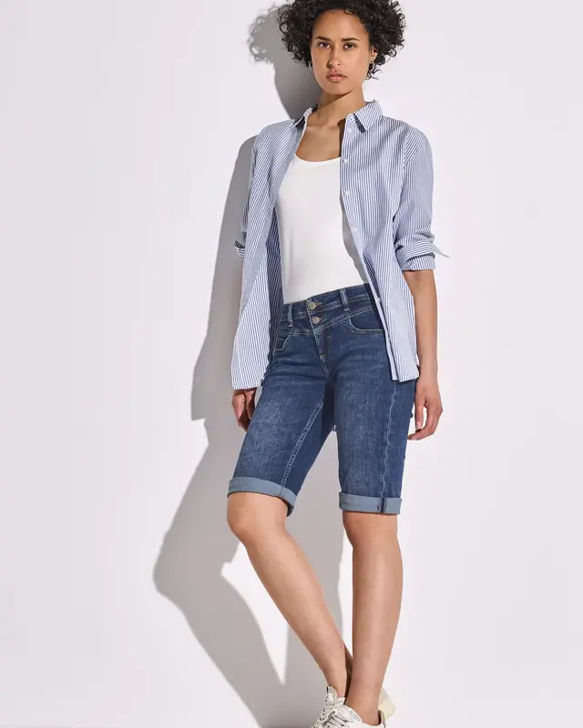 Street One Denim Bermuda Jane - Medium Blue Random