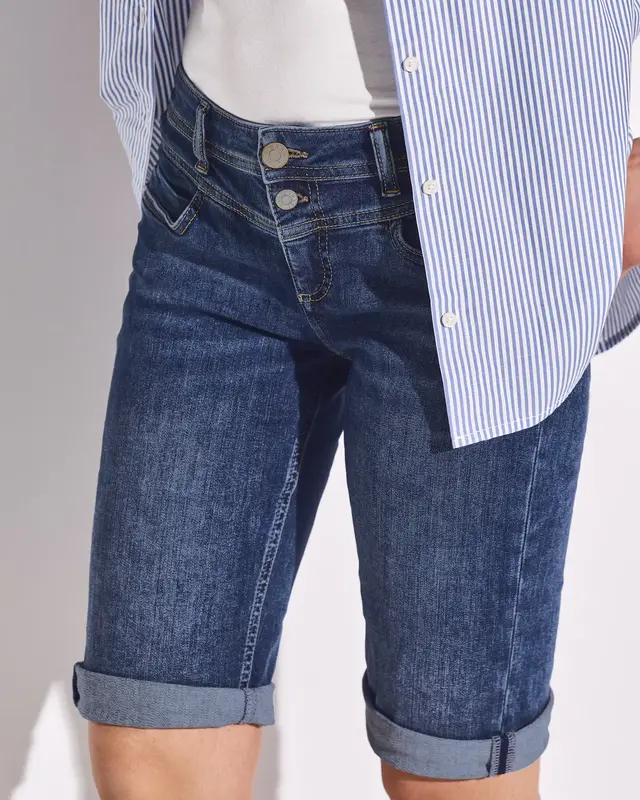 Street One Denim Bermuda Jane - Medium Blue Random