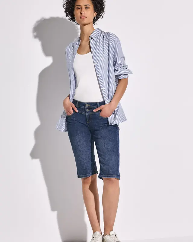 Street One Denim Bermuda Jane - Medium Blue Random