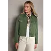 Cropped Jeansjacke - Green Wash