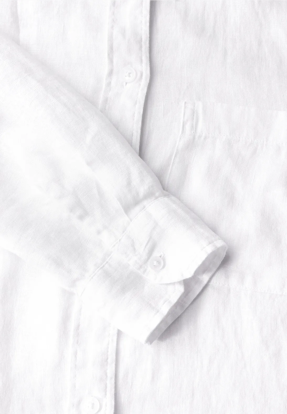 Cecil Linnen Overhemdblouse - White