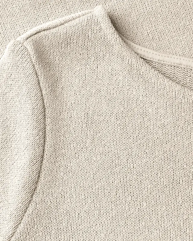 Street One Shirt met Gebreide Look - Moonstone Sand