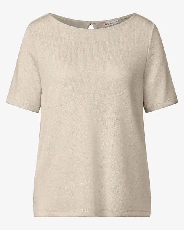 Street One Knit Look T-Shirt - Moonstone Sand