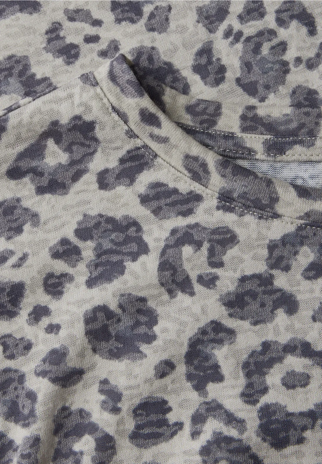 Street One Ausbernner-Shirt mit Muster - Coastal Beige