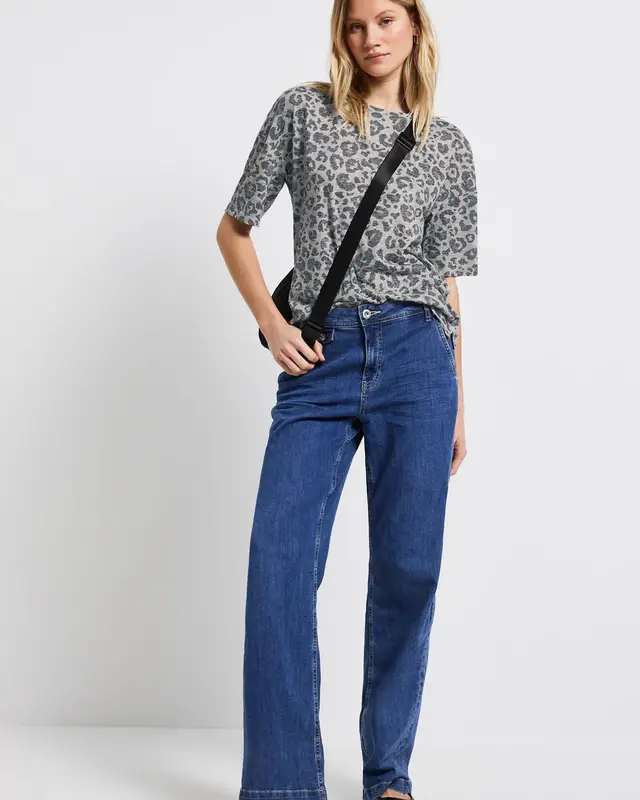 Street One Shirt met Patroon - Coastal Beige