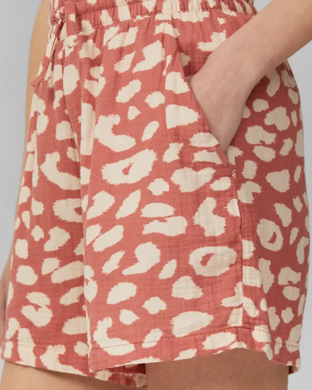 QS by S. Oliver Muslin Short - Papaya