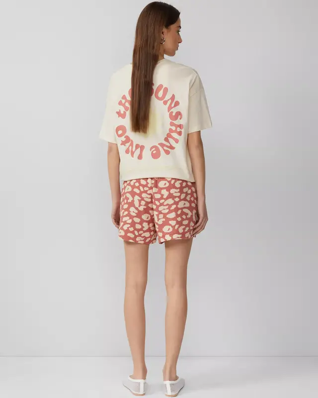 QS by S. Oliver Muslin Short - Papaya