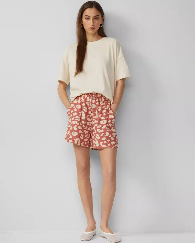 QS by S. Oliver Muslin Short - Papaya