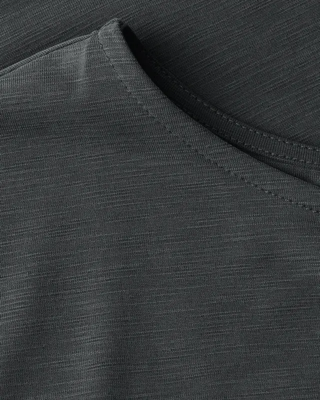 Street One Silk-Look Shirt mit Wording - Granite Grey